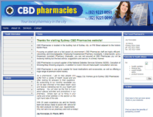 Tablet Screenshot of cbdpharmacies.com.au